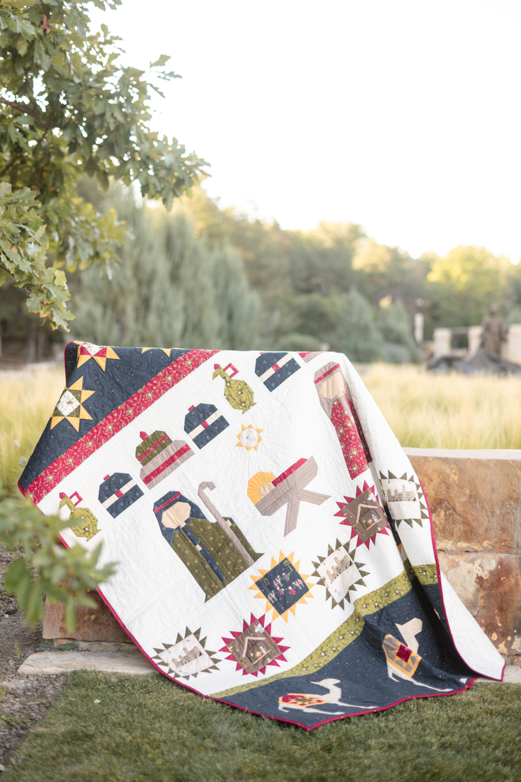 The Greatest Gift Quilt & Tree Skirt with Silent Night