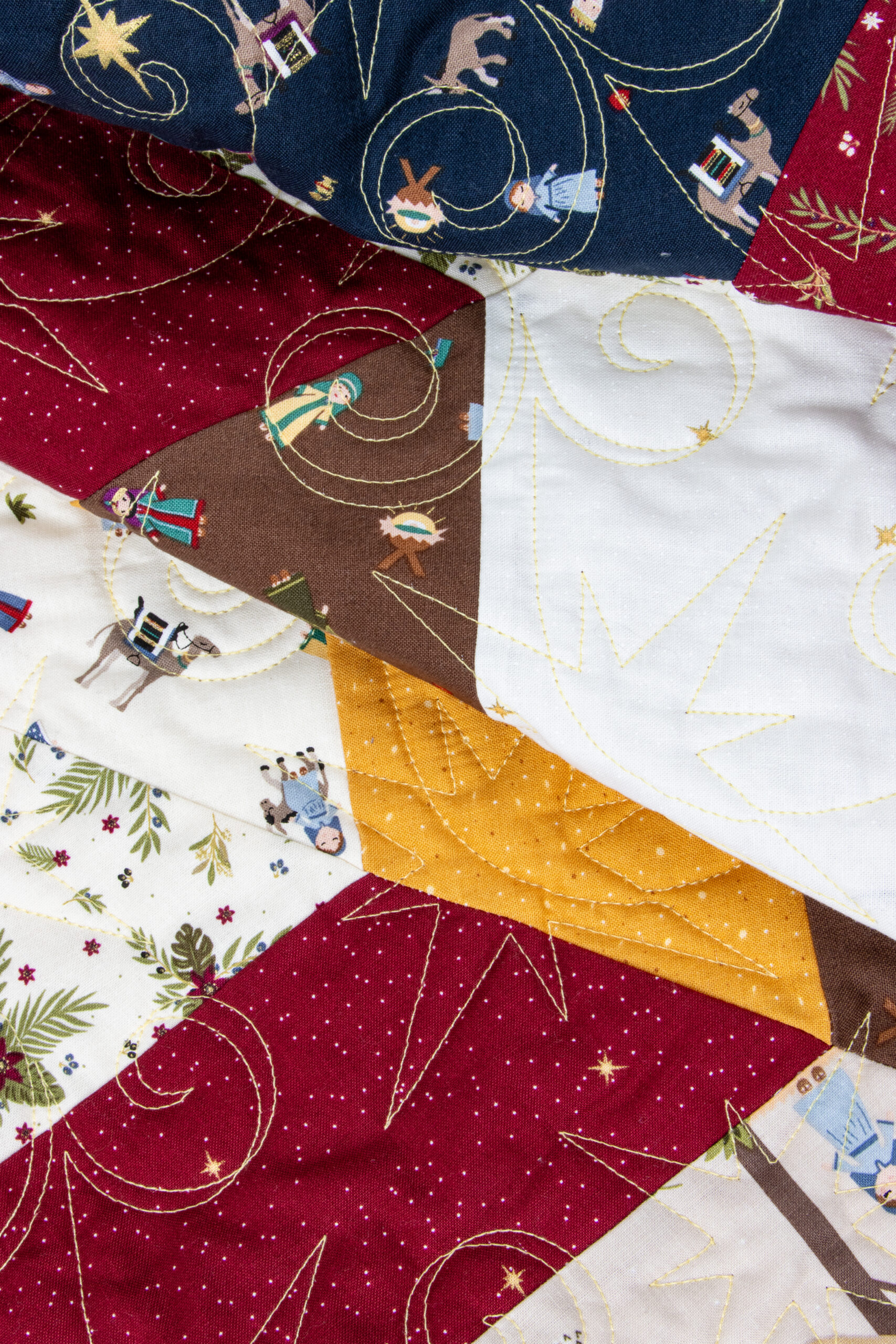 Silent Night Tree Quilted Blanket NCU0PT149 main image 0