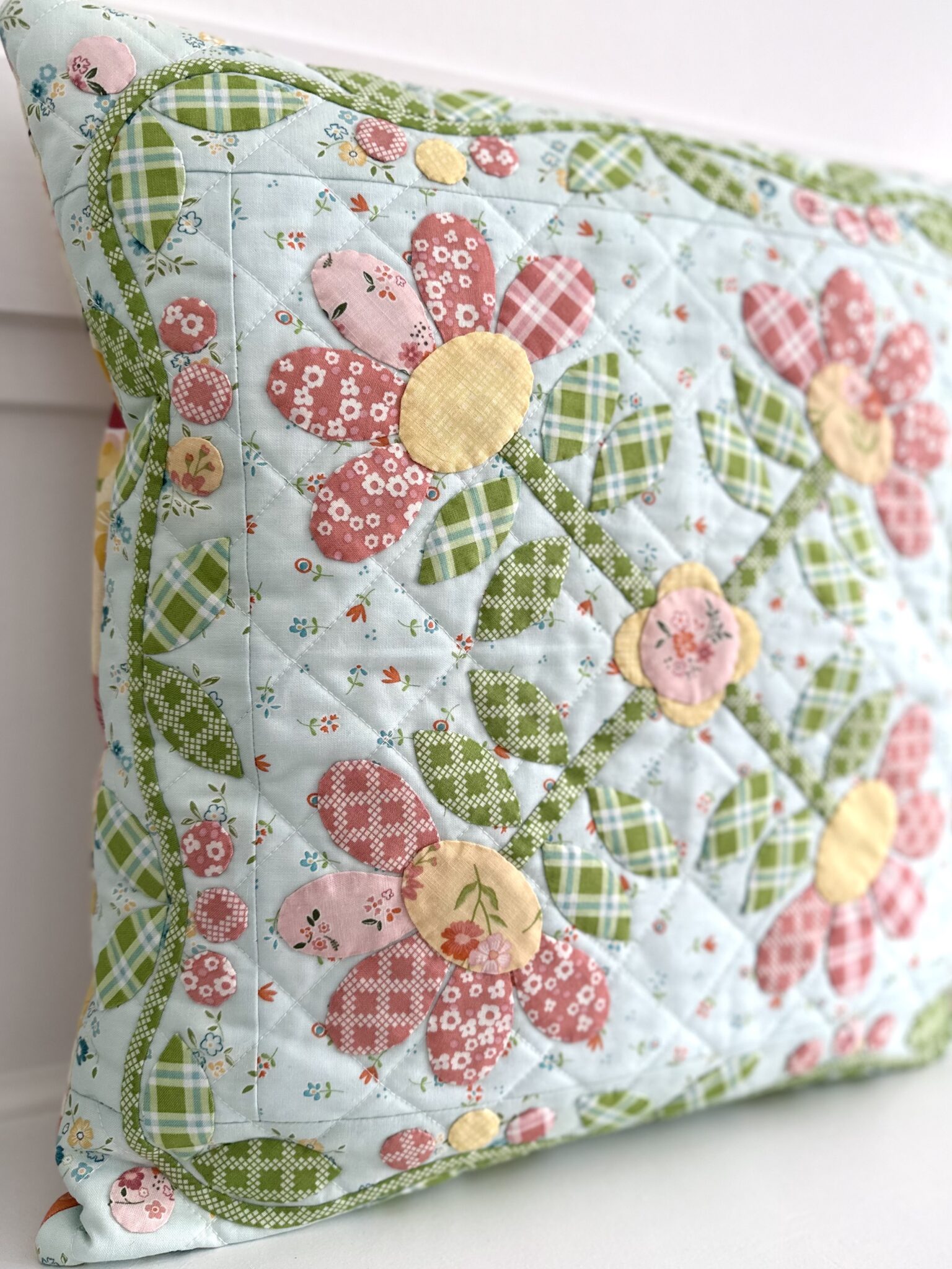 A Flower Appliqué Pillow with Spring's In Town + Appliqué Tips for ...