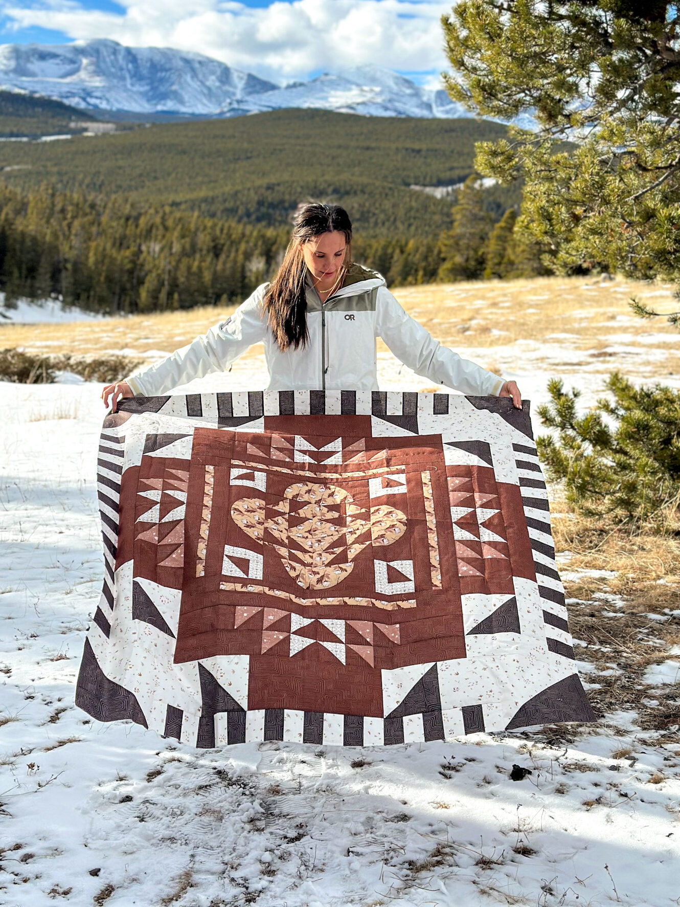 Wayward Quilt - modern, geometric quilt pattern