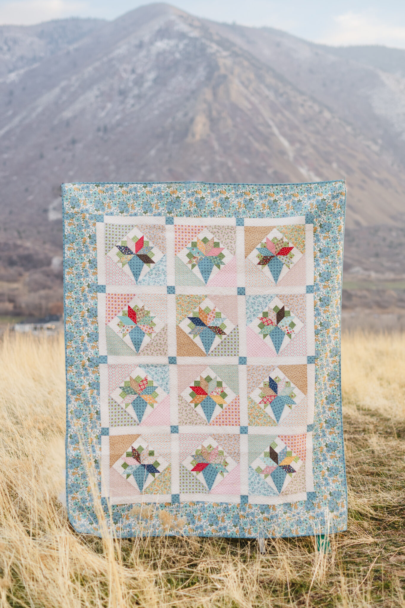 Spring Bouquets Quilt Kit from Lori Holt