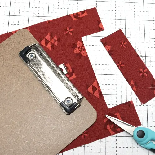 cutting fabric to fit clipboard