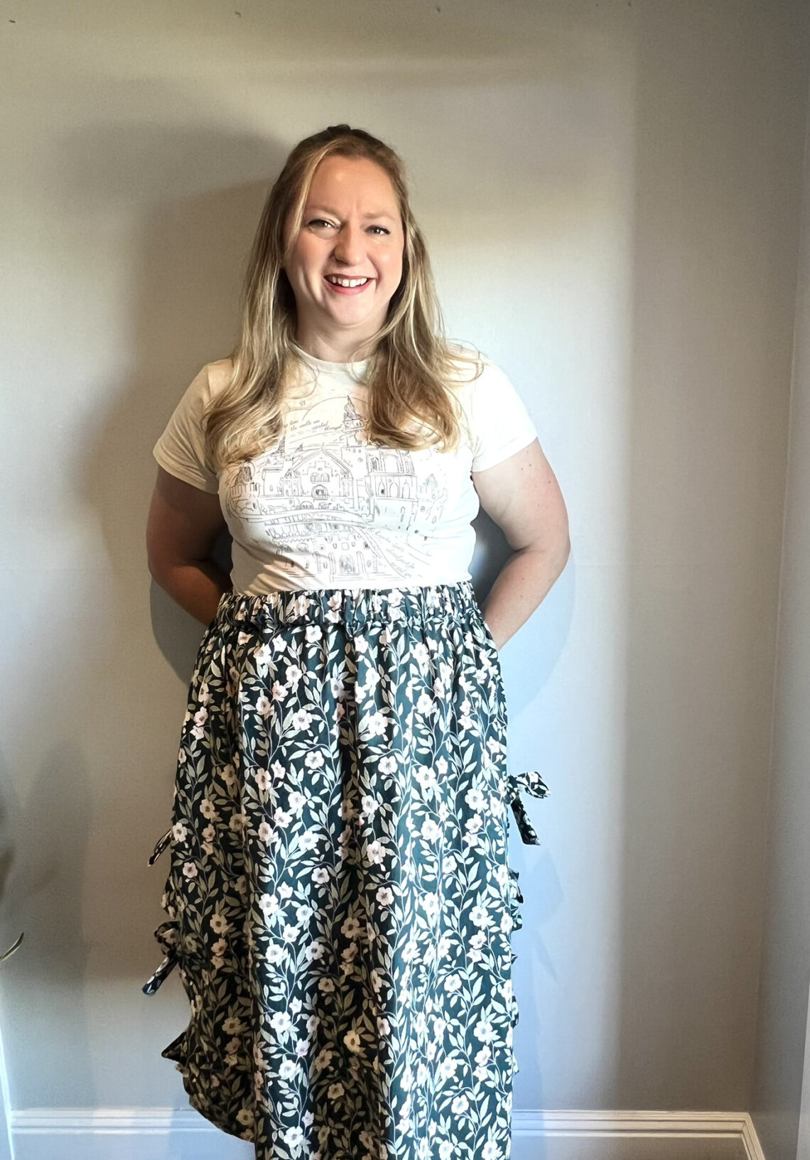 Raise A Glass Bow Skirt