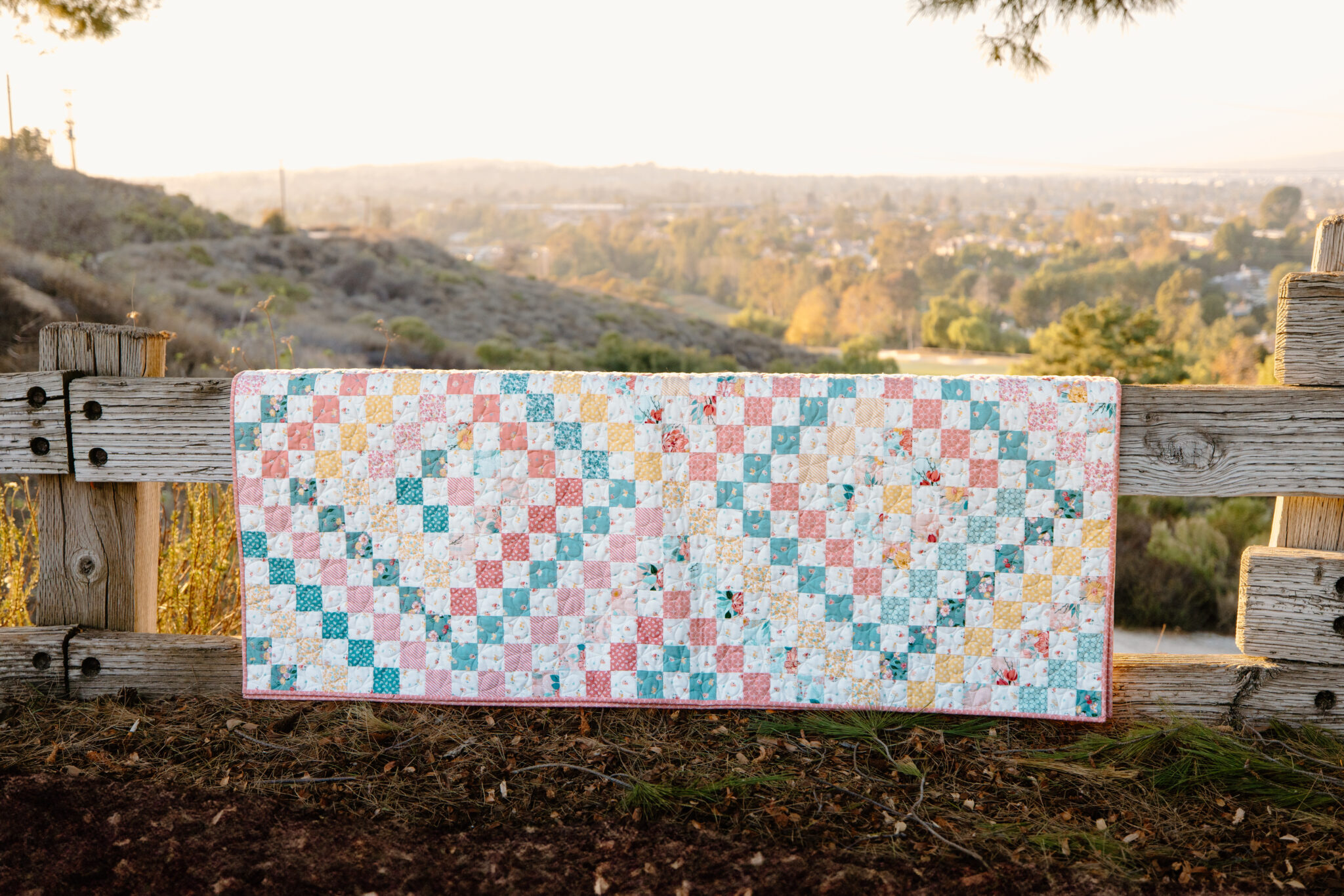 Scrappy Trip Quilt with New Beginnings by Sandy Gervais