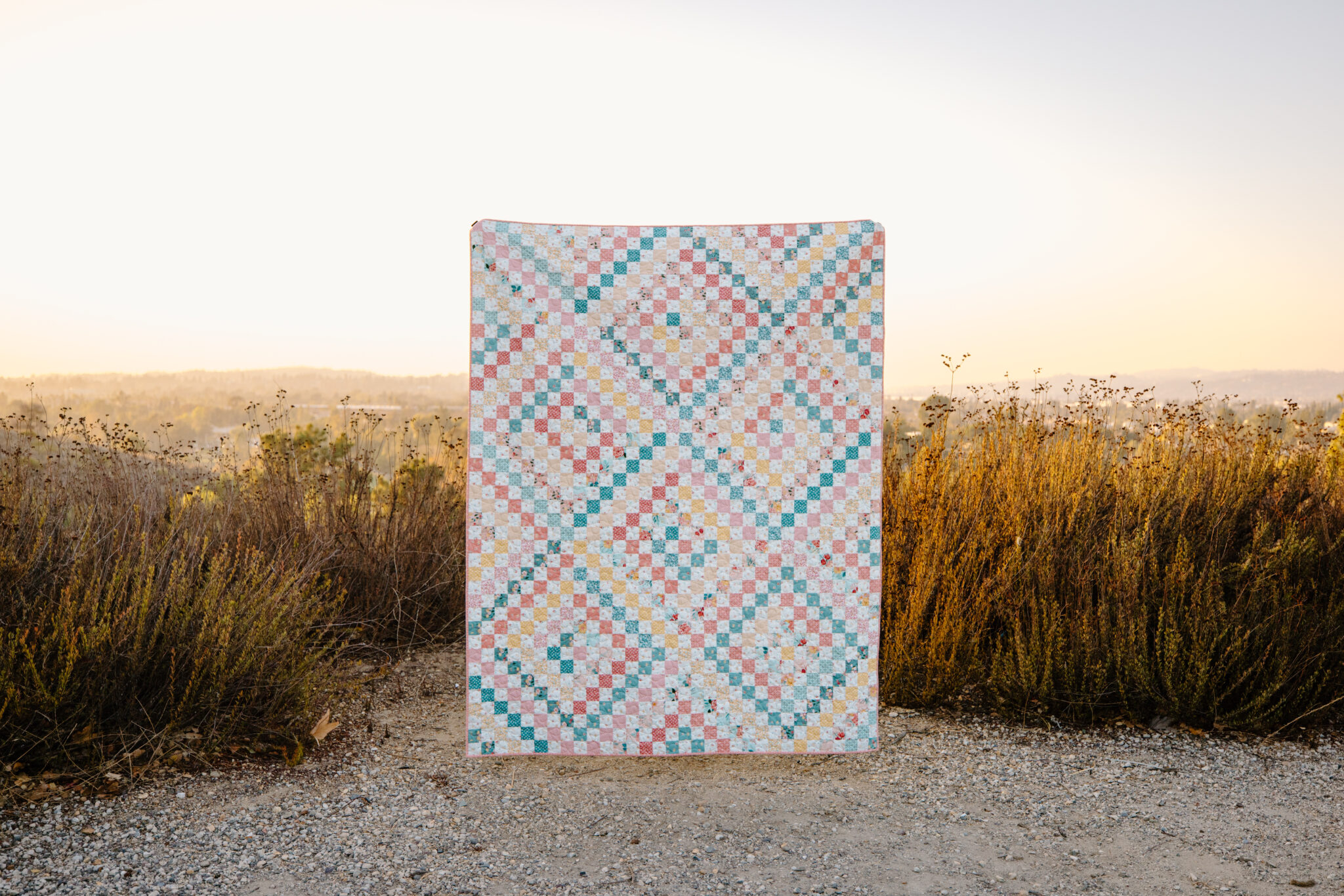 Scrappy Trip Quilt with New Beginnings by Sandy Gervais