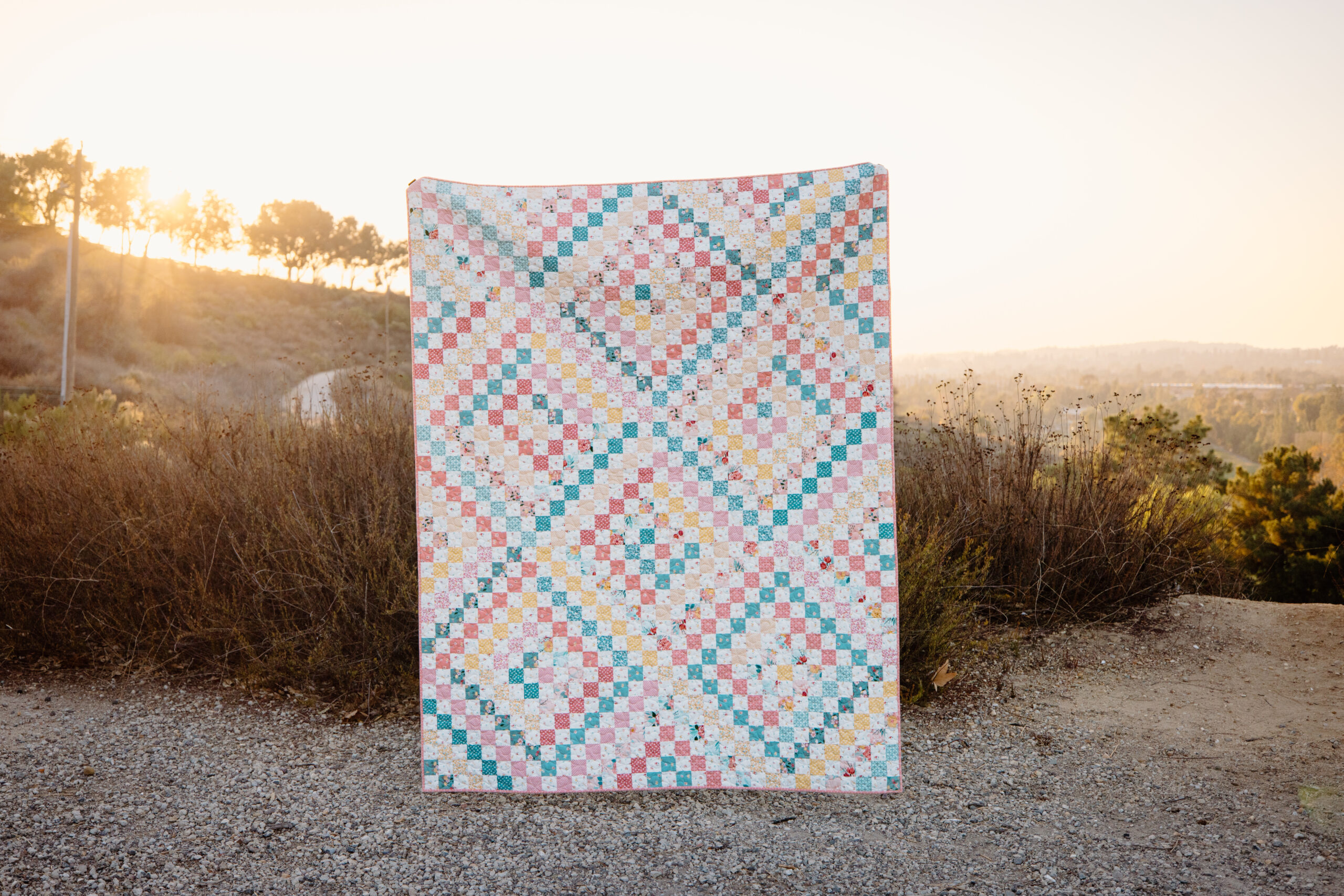 Scrappy Trip Quilt with New Beginnings by Sandy Gervais