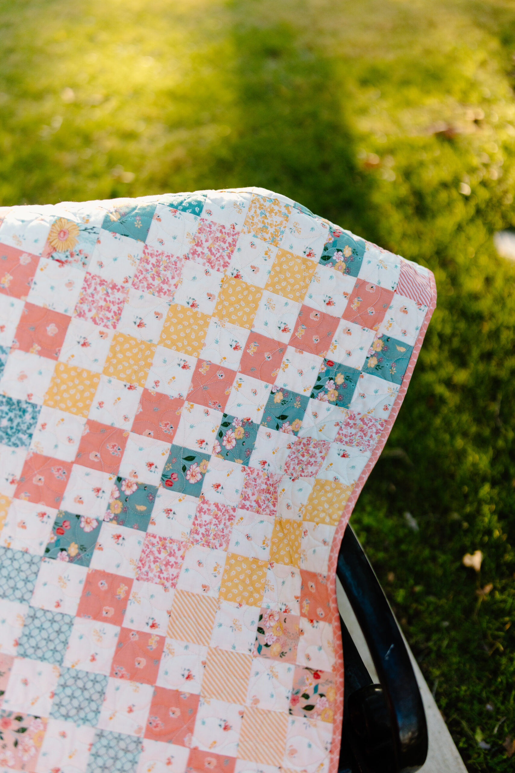 Scrappy Trip Quilt with New Beginnings by Sandy Gervais