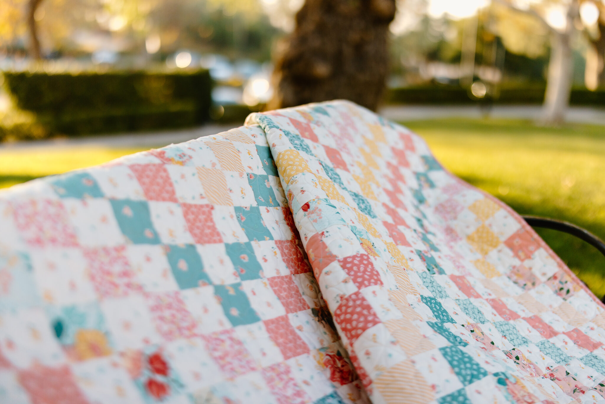 Scrappy Trip Quilt with New Beginnings by Sandy Gervais