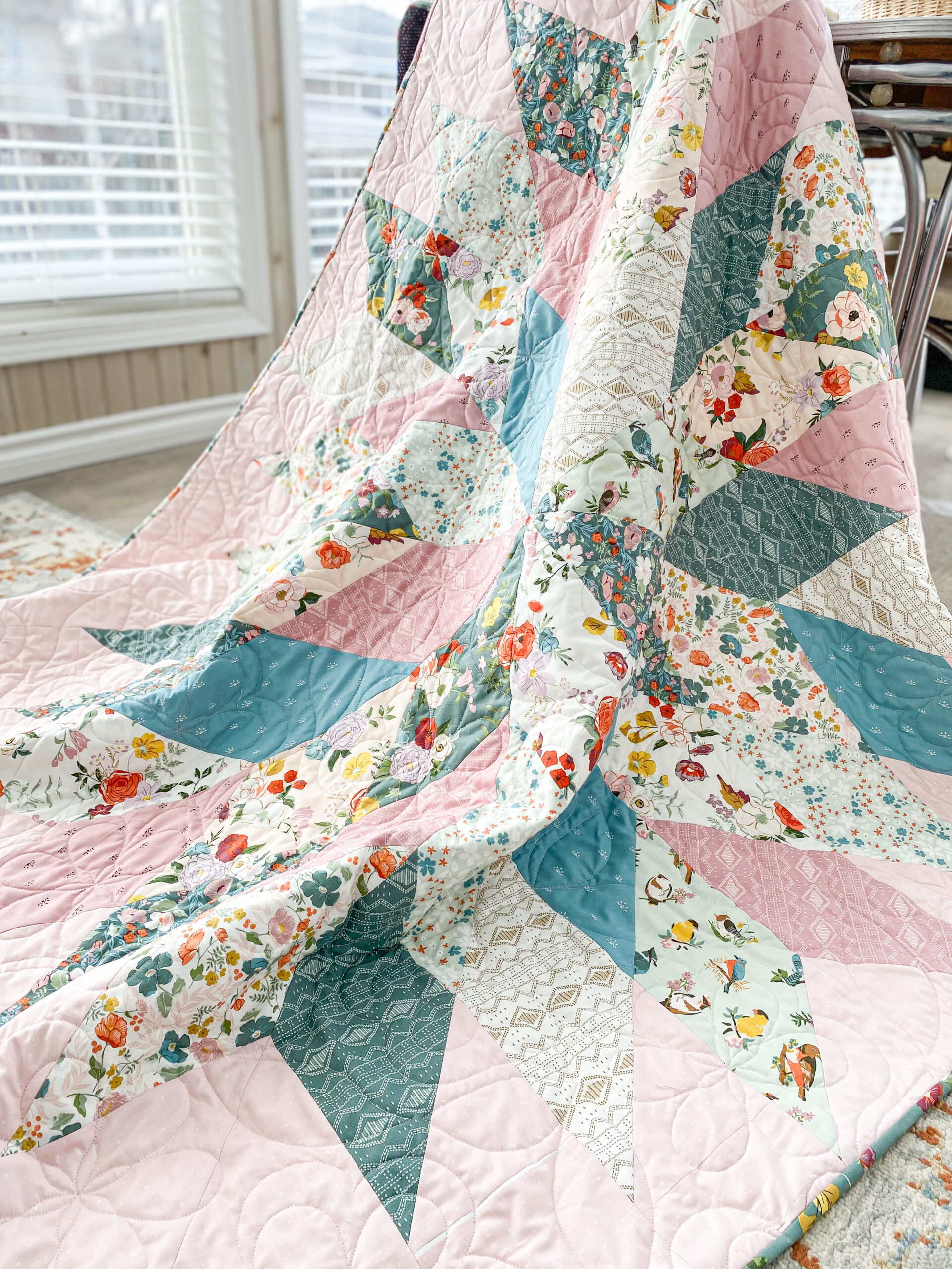 Winged Quilt Pattern Winged Medley of a Homestead Quilt