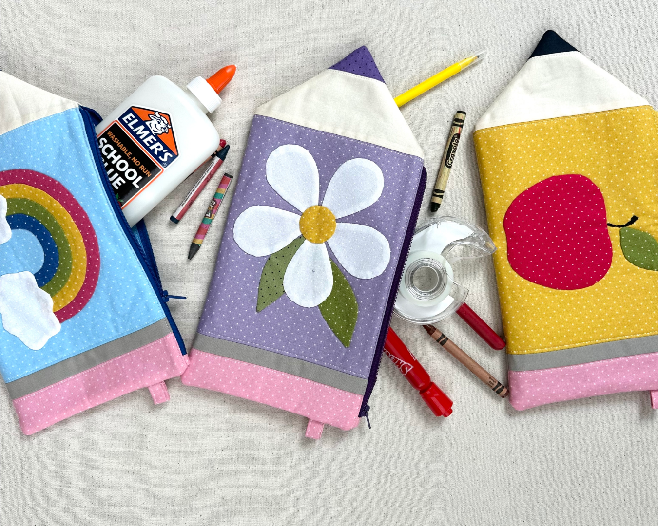 American Jane Pindots- School Days Pencil Pouch