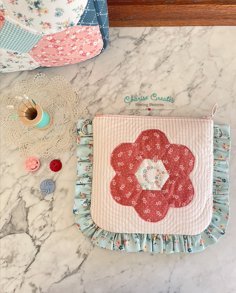Ruffle Pouch by Charise Creates