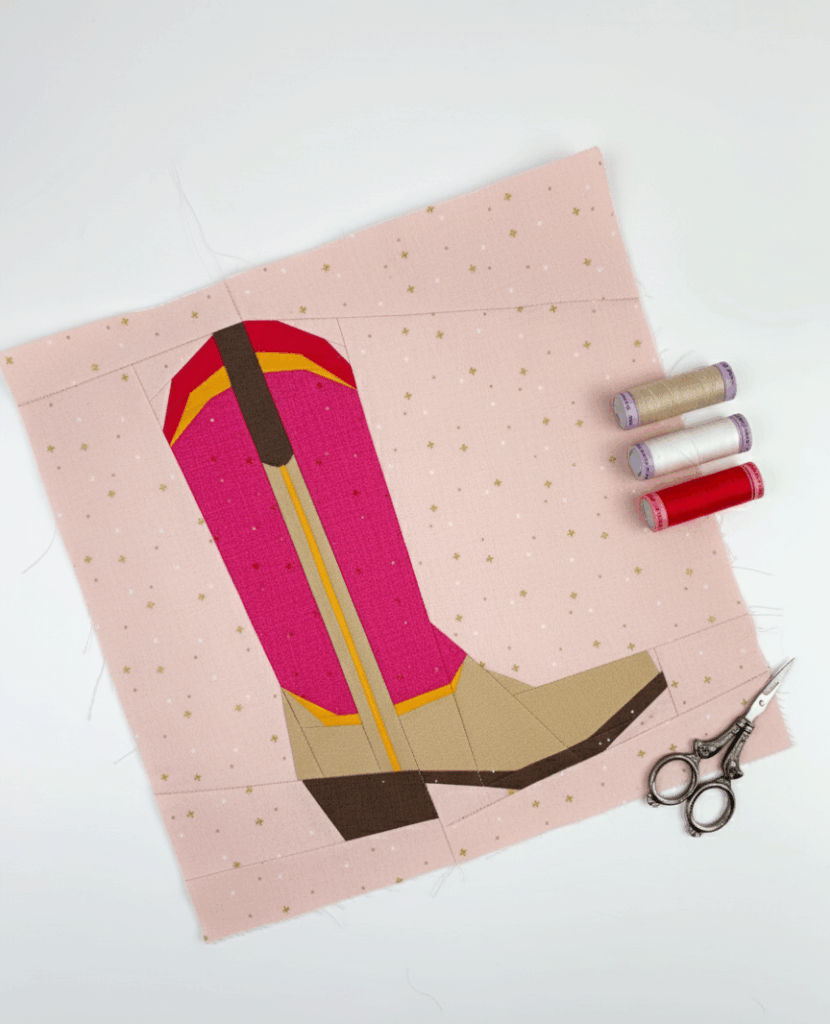 cowboy-boot-quilt-block-pattern-by-JoeJuneandMae