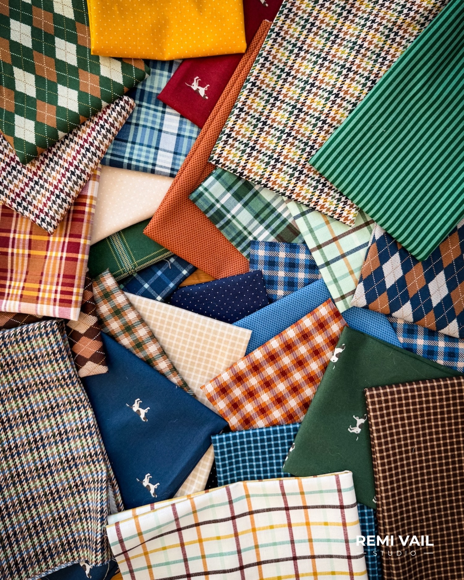 Plaid Venture Club Fabric Collection by Riley Blake Designs
