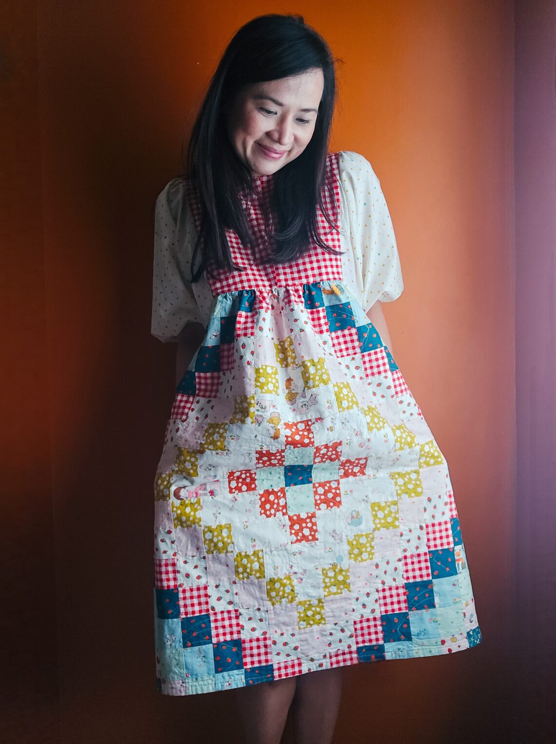 Fade Patchwork Dress