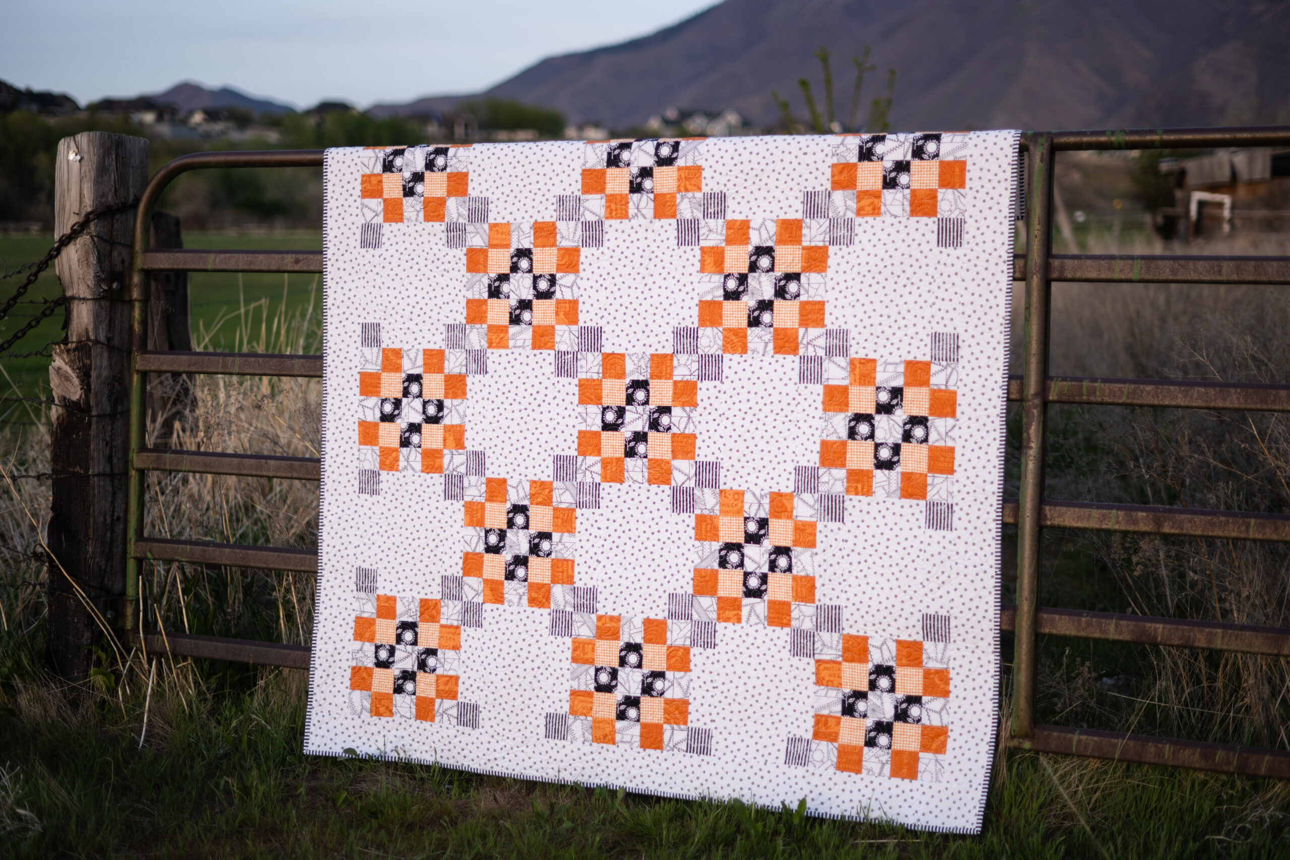 Halloween Quilts & A Free Pattern with Scary Scraps by J. Wecker